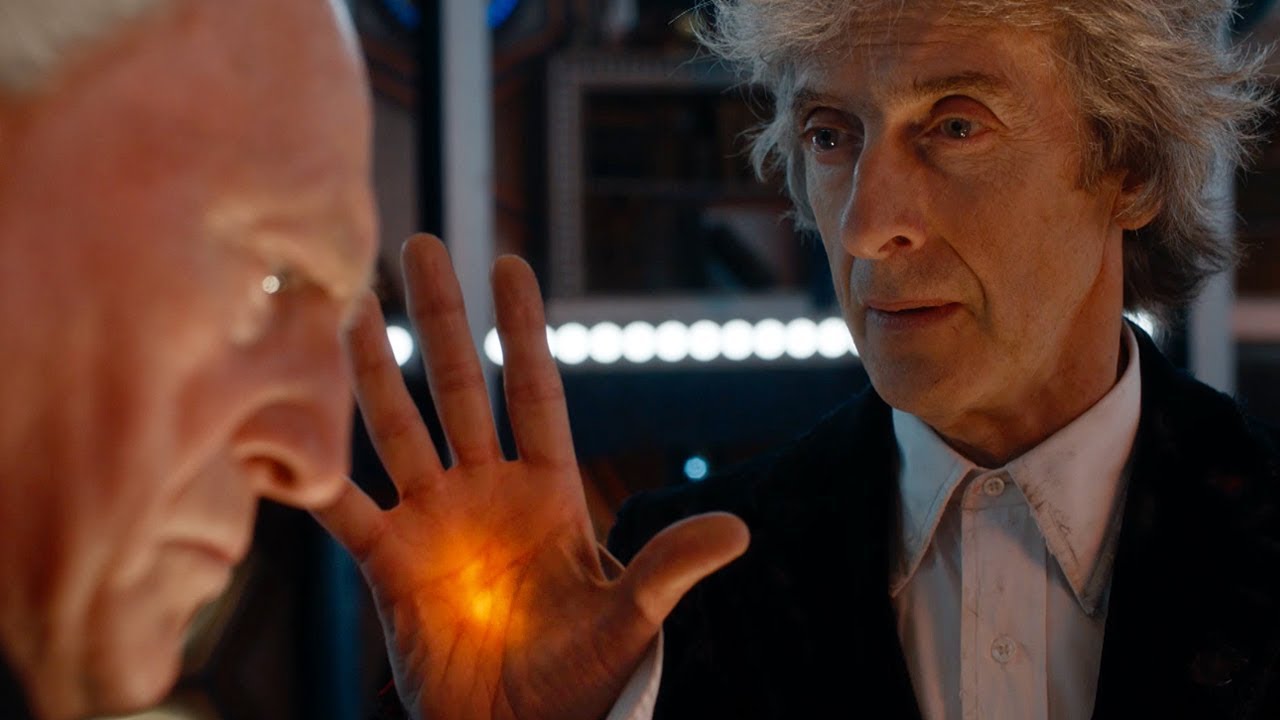 A photo of The First Doctor Enters The Twelfth Doctor's TARDIS - Christmas Special Preview - Doctor Who - BBC