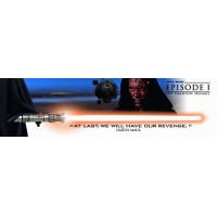 The OLD Darth Maul banner - spot the difference