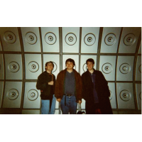 Adam, Philip and Andy play at being the 3 Doctors in the Jubilee Line Tunnels