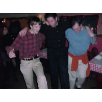 Get them legs up ladies - Adam, Simon and Richard show us the we should be dancing