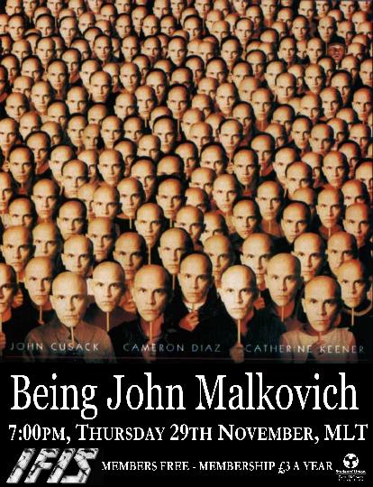 IFIS Being John Malkovich Poster