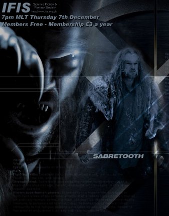 IFIS X-Men Poster - Sabretooth