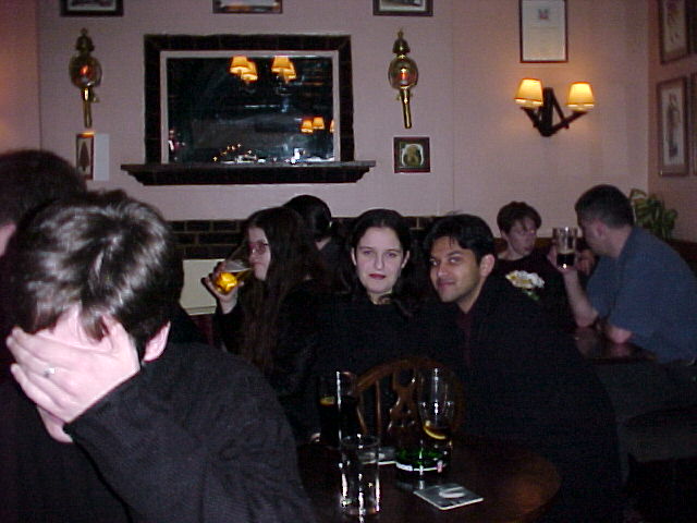 Yet more people drinking in the Crown. Steve is already suffering from the ill effects of several camera flashes going off in his face.