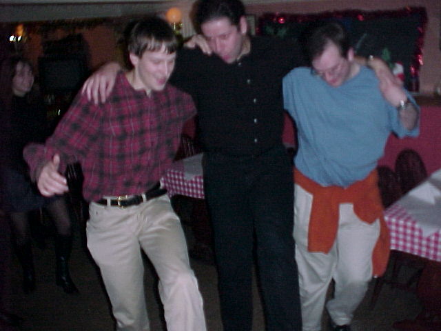 Get them legs up ladies - Adam, Simon and Richard show us the we should be dancing