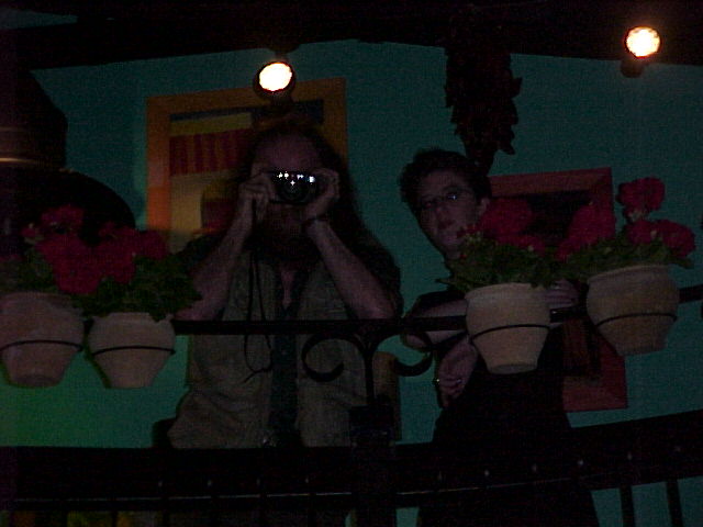 Patric & Clare spying on the bar